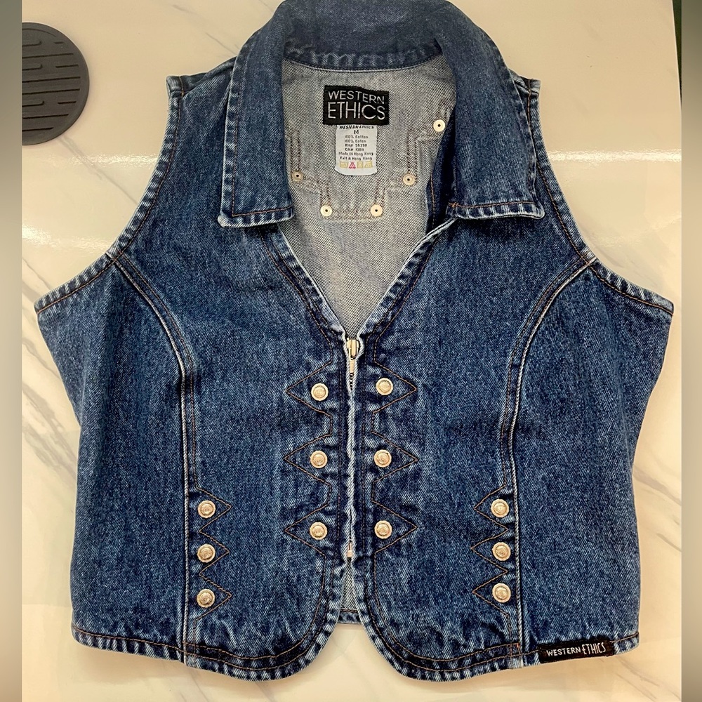 Denim vest